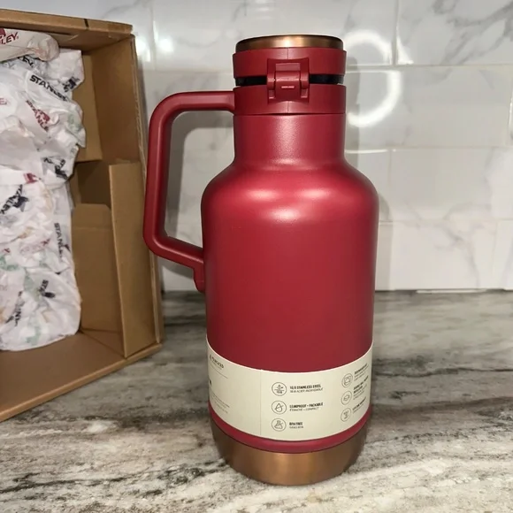 Stanley Stay Chill Growler Set 64oz Stackable Pints Hot Cold Gilded Pomegranate - Picture 5 of 16